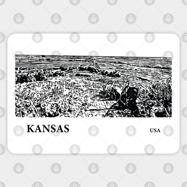 Kansas USA Sticker by Lakeric